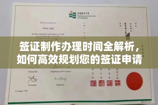 满城签证制作办理时间全解析，如何高效规划您的签证申请流程