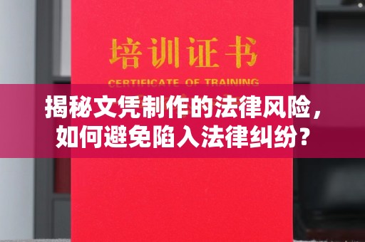 满城揭秘文凭制作的法律风险，如何避免陷入法律纠纷？