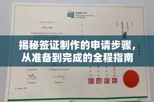 满城揭秘签证制作的申请步骤，从准备到完成的全程指南