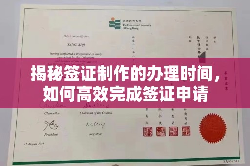 满城揭秘签证制作的办理时间，如何高效完成签证申请