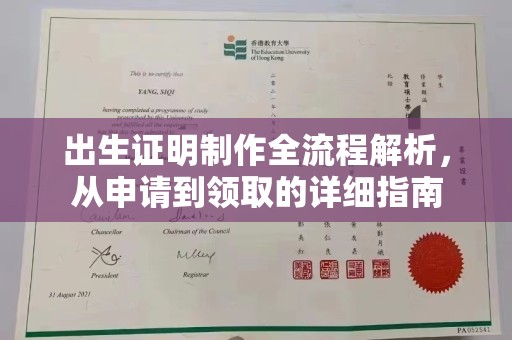 满城出生证明制作全流程解析，从申请到领取的详细指南